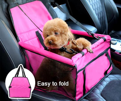 Dog Car Seat Cover Folding Hammock Pet Carriers Bag Basket Carrying for Cats Stable Foldable Travel Pet Dog Car Seat