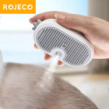 ROJECO Pet Steam Comb Cat Electric Spray Brushes for Dog Hair Removal Combs Pet Hair Grooming Tools Kitten Hair Removal Brushes