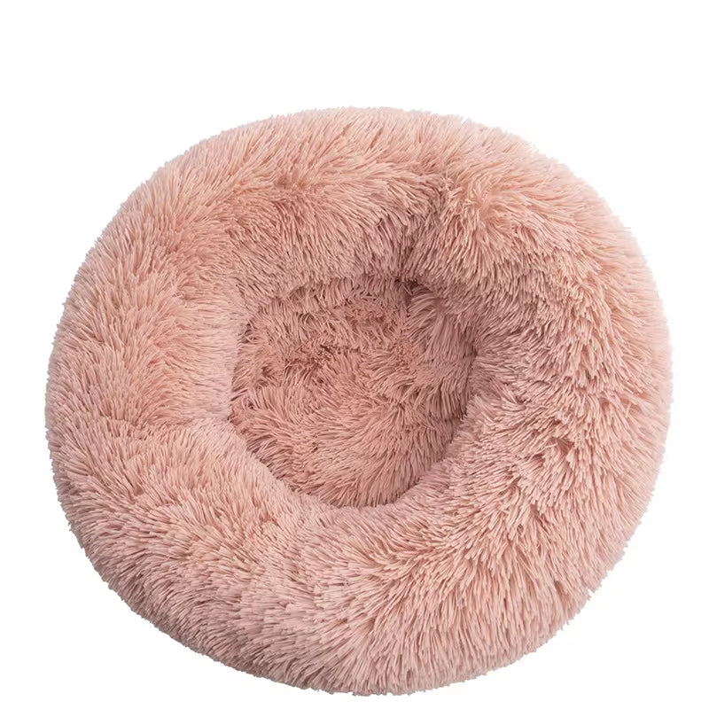 Round Donut Plush Pet Bed 40cm-110cm