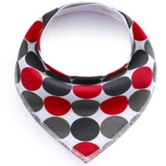 Wiggles Colourful Cotton Triangle Dog Bandana - RGB Dots