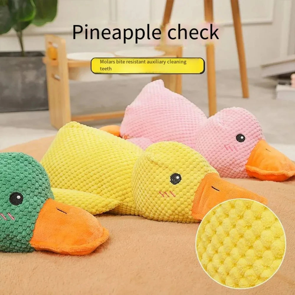 Dog Toy Stomping Duck Bite Resistant Grinding Teeth Cleaning Large Dog Interactive Entertainment Puppy Boredom Pet Plush Toy