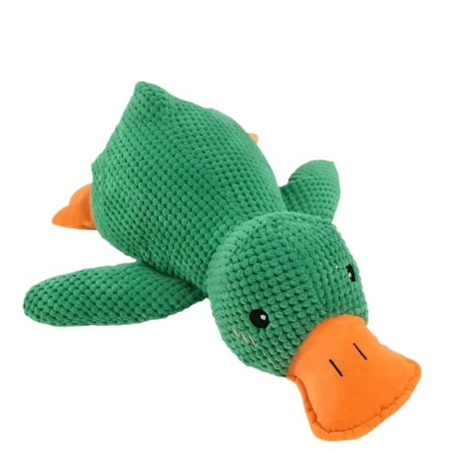 Dog Toy Stomping Duck Bite Resistant Grinding Teeth Cleaning Large Dog Interactive Entertainment Puppy Boredom Pet Plush Toy