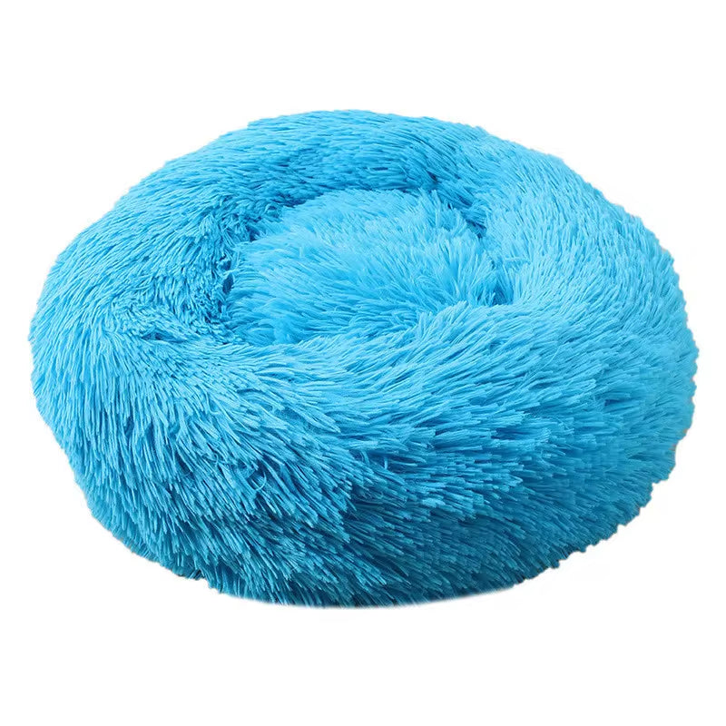 Round Donut Plush Pet Bed 40cm-110cm