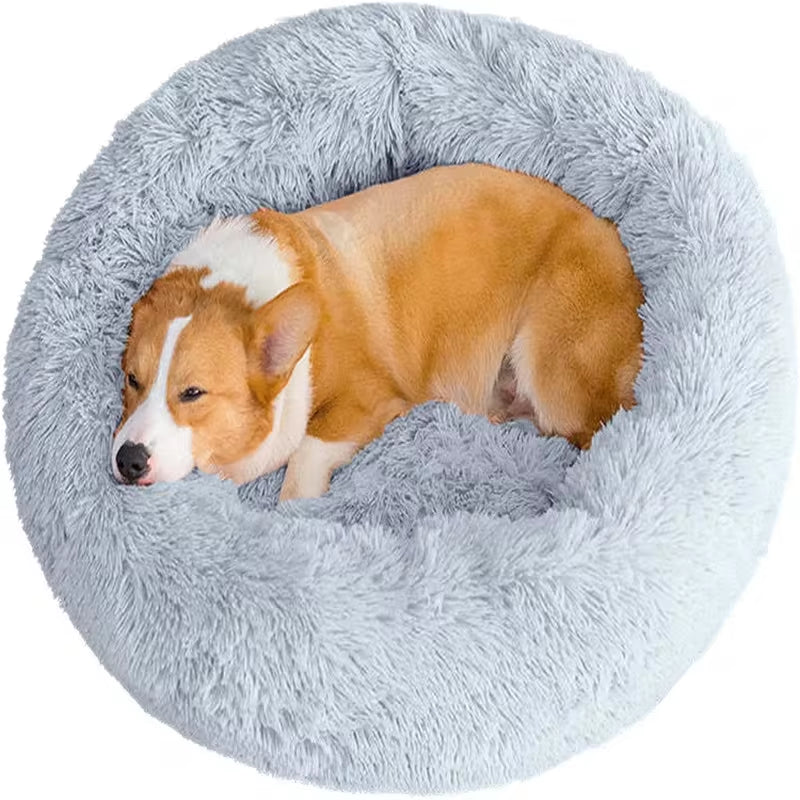 Round Donut Plush Pet Bed 40cm-110cm