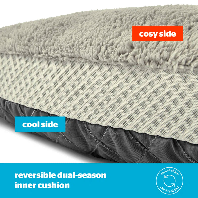 Airmax Breathable Pet Bed with Reversible Cushion